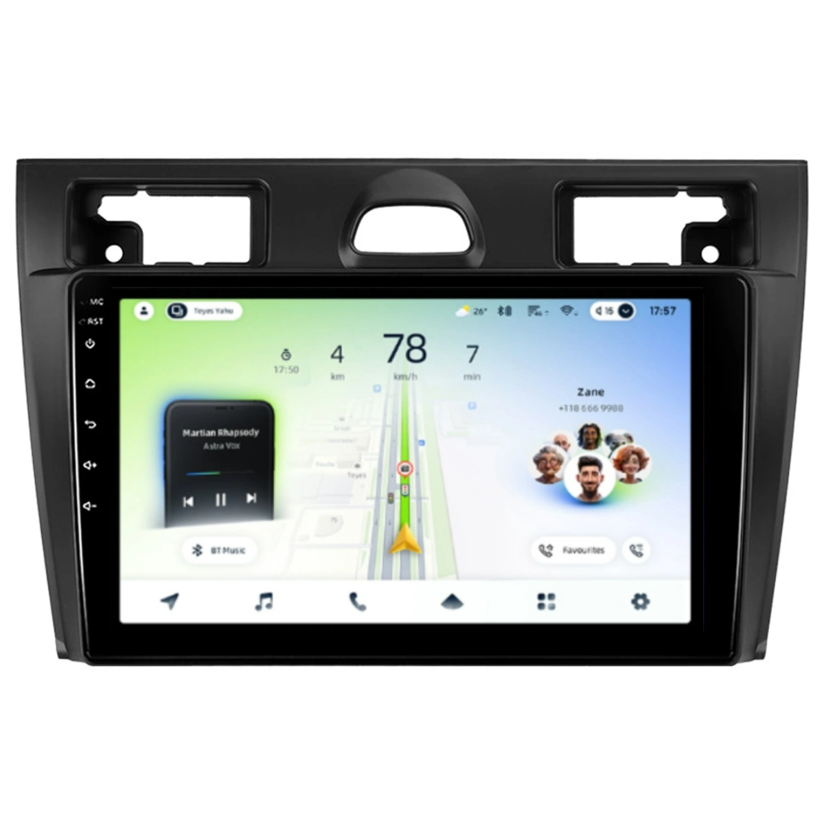 NAVIGATII FORD - Navigatie Auto Teyes CC4L Ford Fiesta 5 2002-2008 6+64GB 9" QLED Qualcomm 2Ghz, Android 4G Bluetooth 5.1 DSP