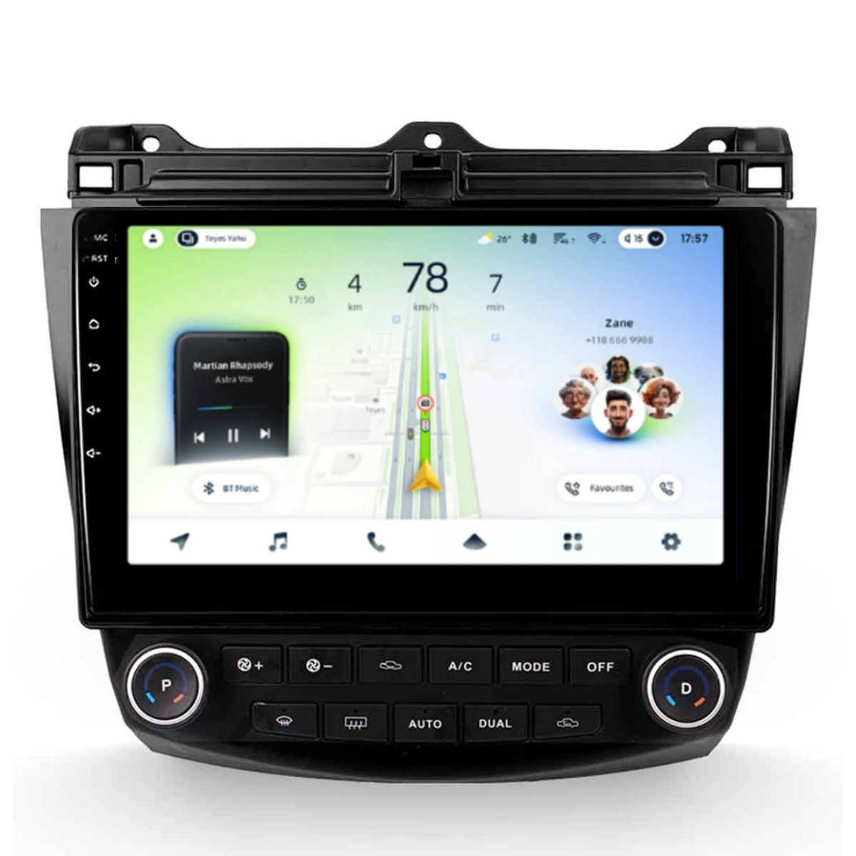 NAVIGATII HONDA - Navigatie Auto Teyes CC4L Honda Accord 7 2002-2008 6+64GB 10.2" QLED Qualcomm 2Ghz, Android 4G Bluetooth 5.1 DSP