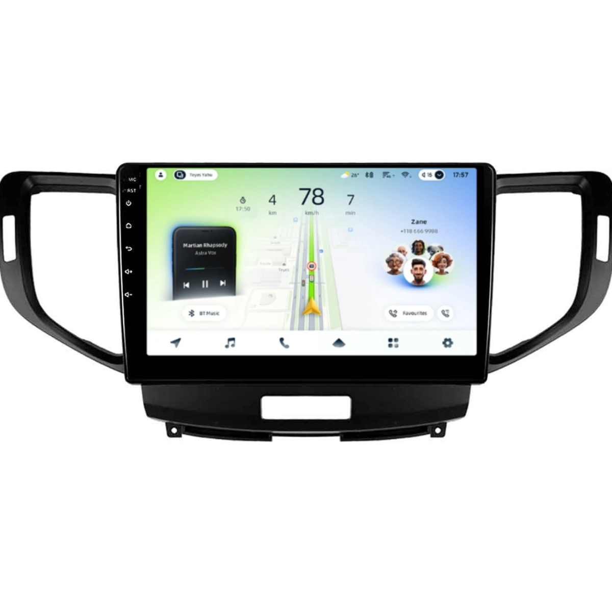 NAVIGATII HONDA - Navigatie Auto Teyes CC4L Honda Accord 8 2008-2015 6+64GB 9" QLED Qualcomm 2Ghz, Android 4G Bluetooth 5.1 DSP