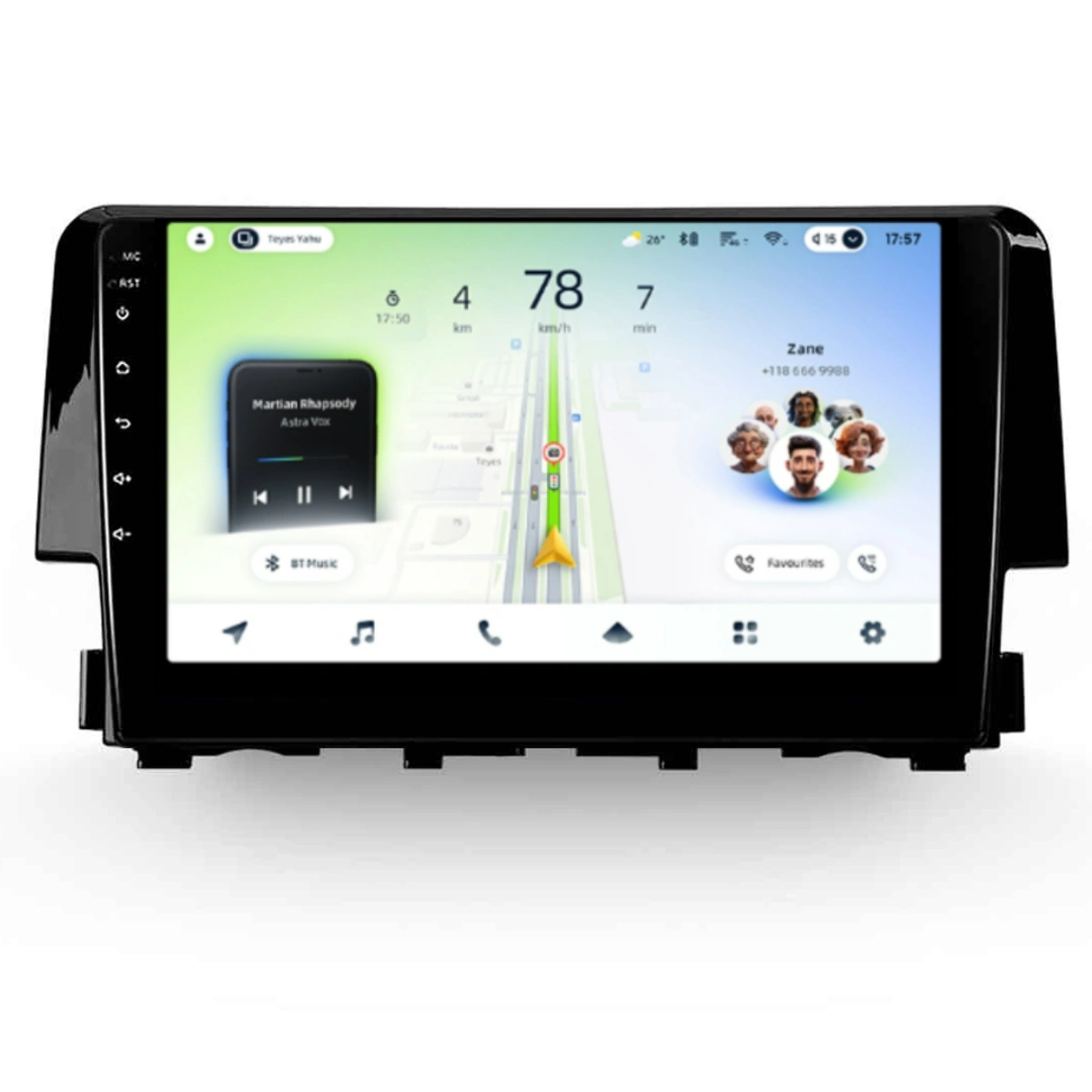 NAVIGATII HONDA - Navigatie Auto Teyes CC4L Honda Civic 10 2015-2020 6+64GB 9" QLED Qualcomm 2Ghz, Android 4G Bluetooth 5.1 DSP