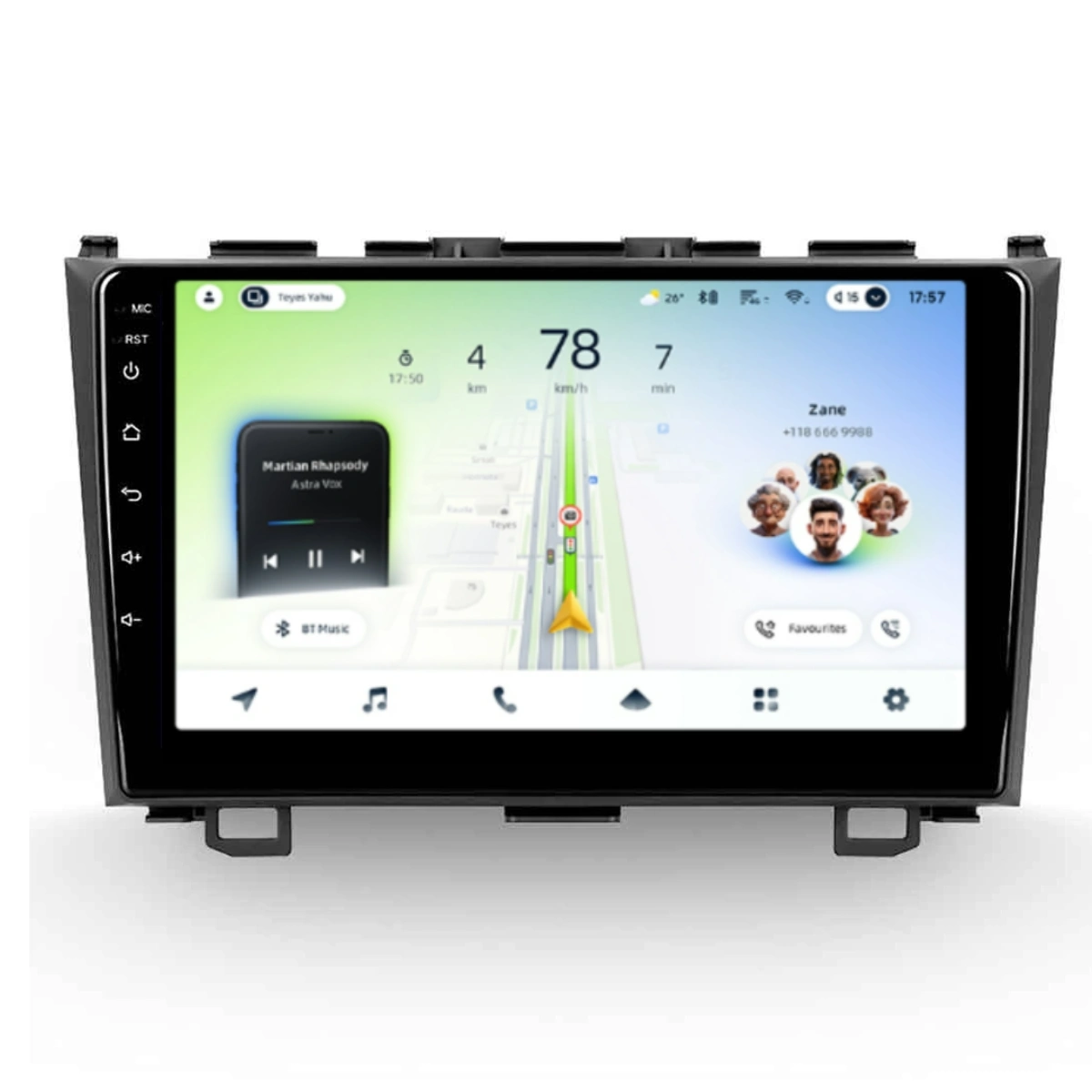NAVIGATII HONDA - Navigatie Auto Teyes CC4L Honda CR-V 3 2006-2010 6+64GB 9" QLED Qualcomm 2Ghz, Android 4G Bluetooth 5.1 DSP