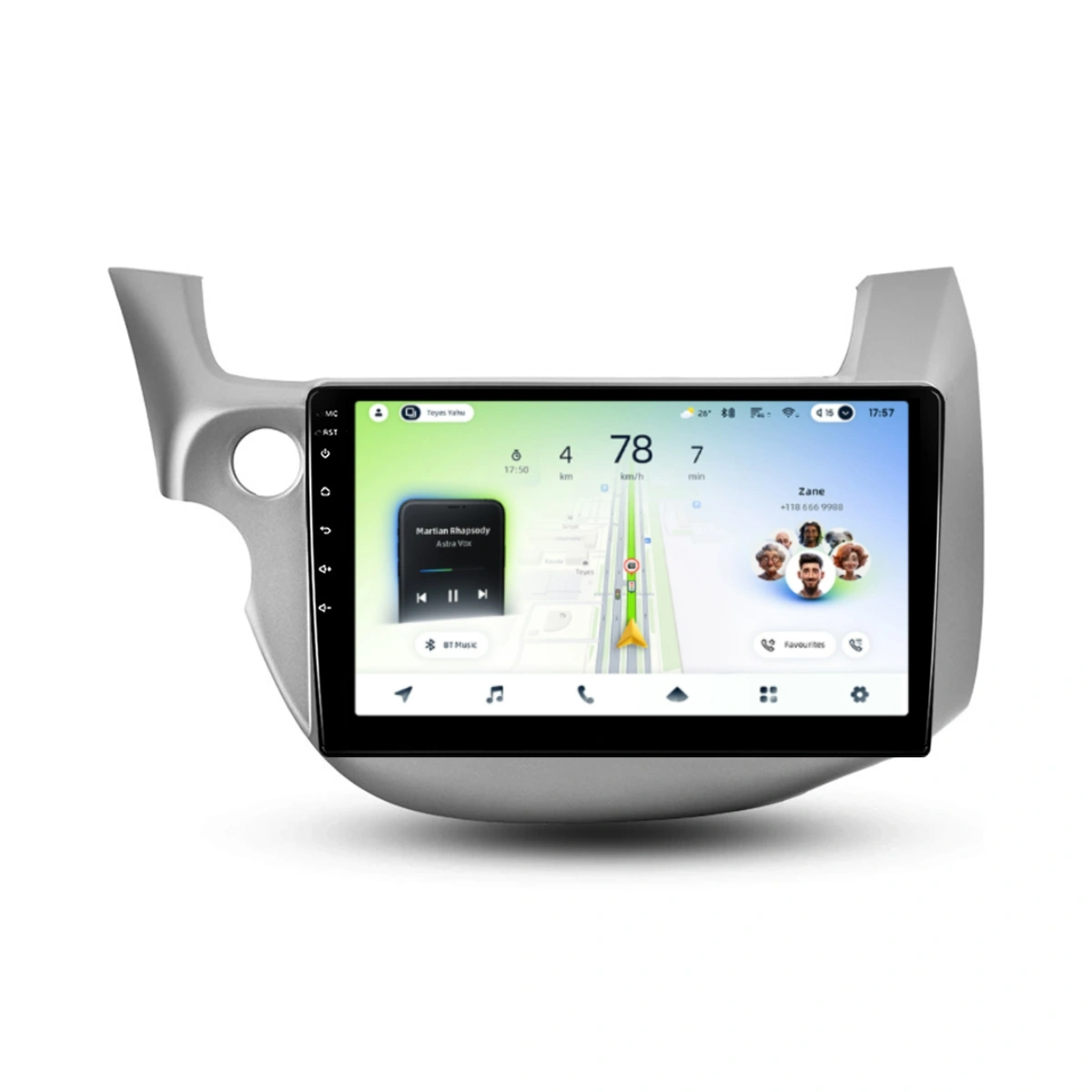 NAVIGATII HONDA - Navigatie Auto Teyes CC4L Honda Jazz 2 2007-2014 6+64GB 10.2" QLED Qualcomm 2Ghz, Android 4G Bluetooth 5.1 DSP
