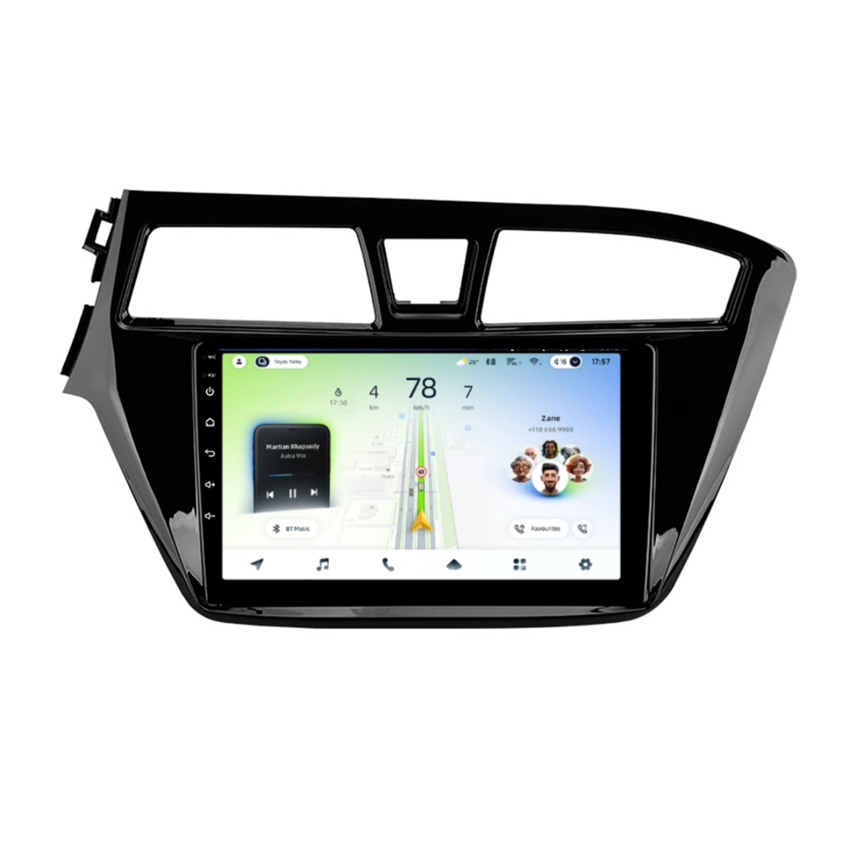NAVIGATII HYUNDAI - Navigatie Auto Teyes CC4L Hyundai i20 2014-2018 6+64GB 9" QLED Qualcomm 2Ghz, Android 4G Bluetooth 5.1 DSP