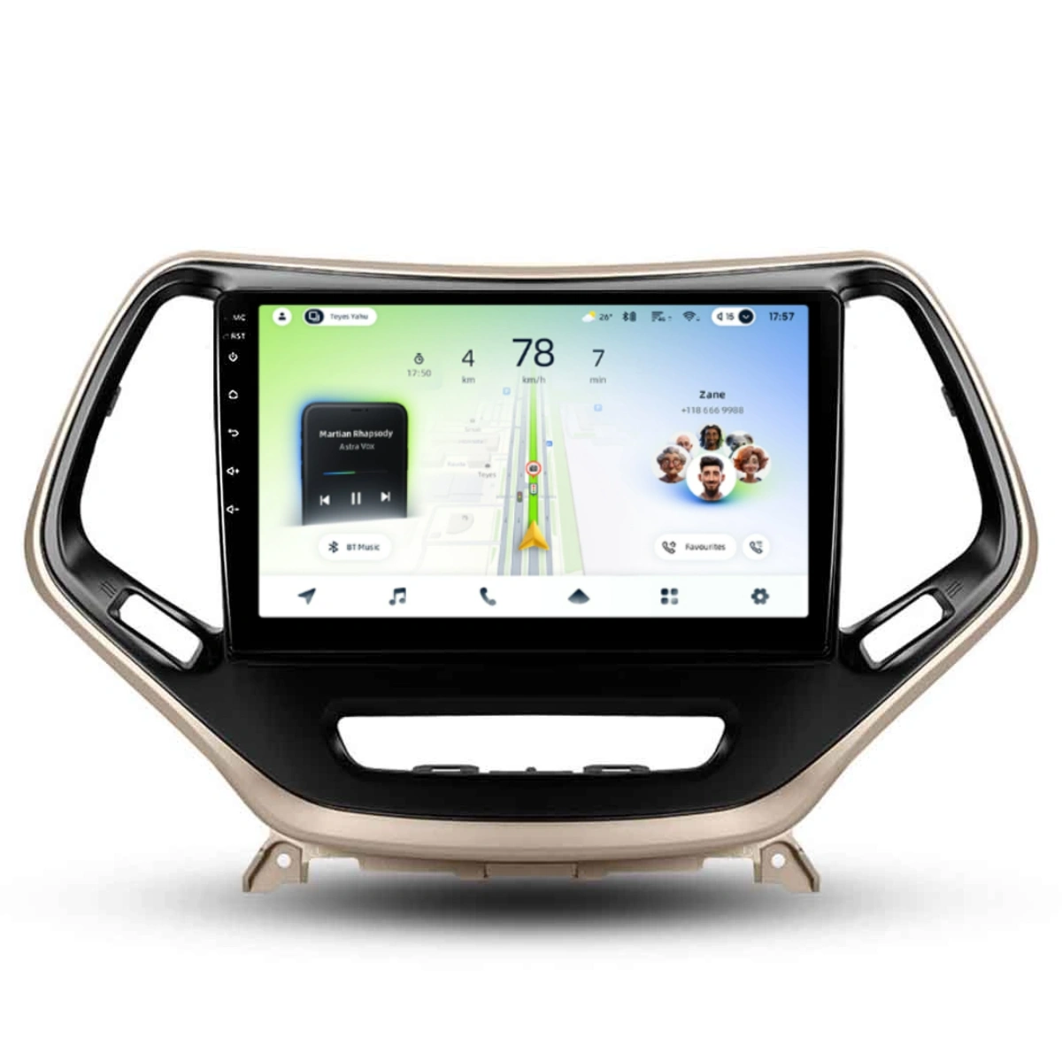 NAVIGATII JEEP - Navigatie Auto Teyes CC4L Jeep Cherokee 5 2015-2018 6+64GB 10.2" QLED Qualcomm 2Ghz, Android 4G Bluetooth 5.1 DSP