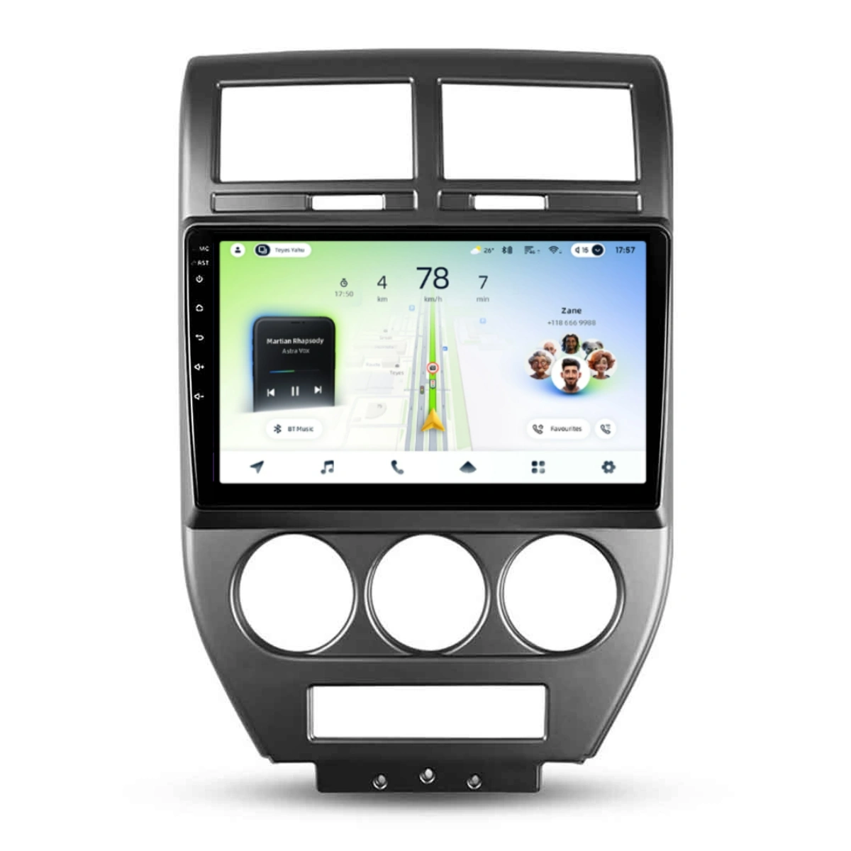 NAVIGATII JEEP - Navigatie Auto Teyes CC4L Jeep Compass 1 2006-2010 6+64GB 10.2" QLED Qualcomm 2Ghz, Android 4G Bluetooth 5.1 DSP