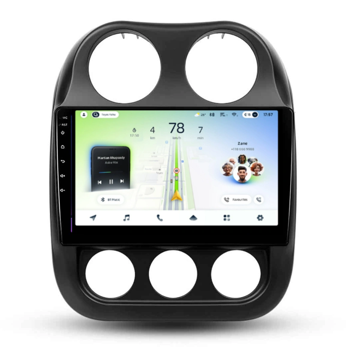 NAVIGATII JEEP - Navigatie Auto Teyes CC4L Jeep Compass 1 2009-2015 6+64GB 10.2" QLED Qualcomm 2Ghz, Android 4G Bluetooth 5.1 DSP