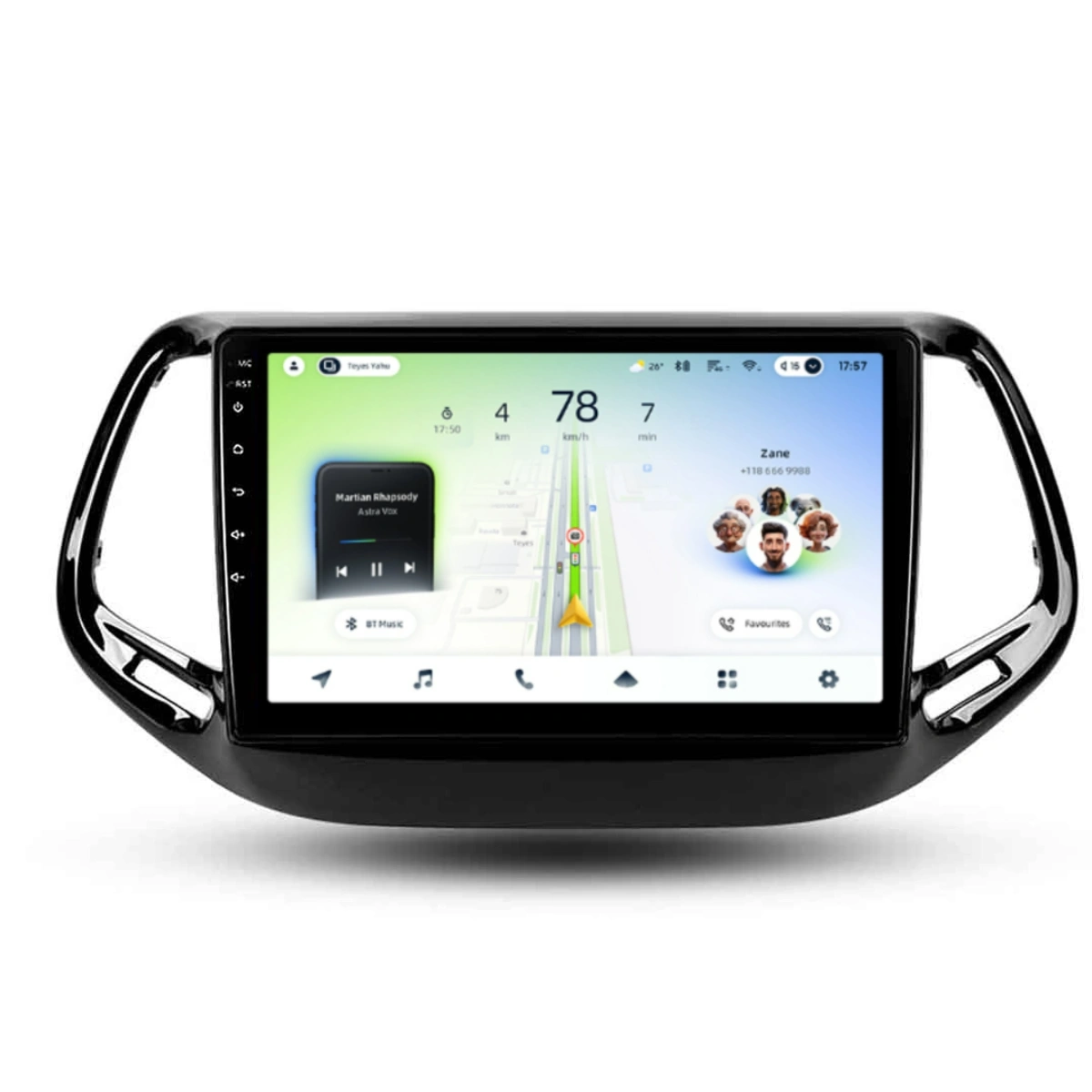 NAVIGATII JEEP - Navigatie Auto Teyes CC4L Jeep Compass 2 2016-2018 6+64GB 10.2" QLED Qualcomm 2Ghz, Android 4G Bluetooth 5.1 DSP