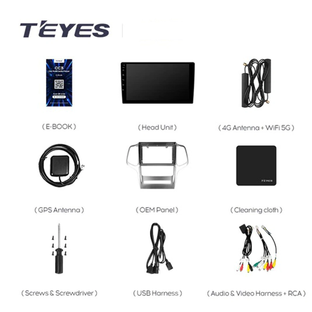 Navigatie Auto Teyes CC4L Jeep Grand Cherokee 2 2010-2013 6+64GB 9" QLED Qualcomm 2Ghz, Android 4G Bluetooth 5.1 DSP [1]