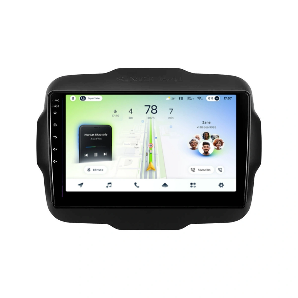 NAVIGATII JEEP - Navigatie Auto Teyes CC4L Jeep Renegade 2014-2018 6+64GB 9" QLED Qualcomm 2Ghz, Android 4G Bluetooth 5.1 DSP