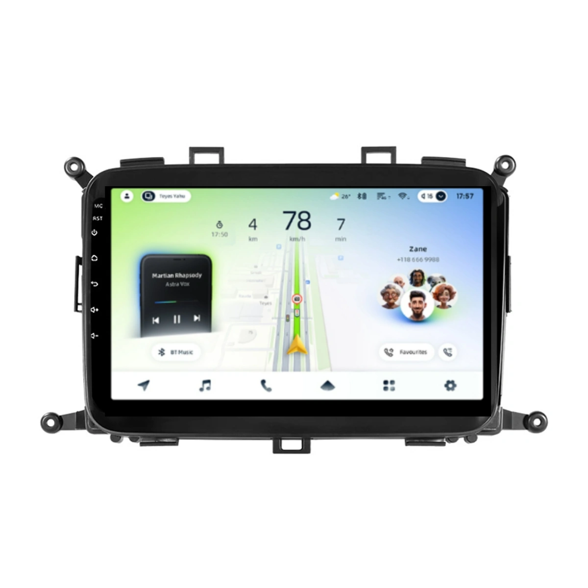 NAVIGATII KIA - Navigatie Auto Teyes CC4L Kia Carens 3 2013-2019 6+64GB 9" QLED Qualcomm 2Ghz, Android 4G Bluetooth 5.1 DSP