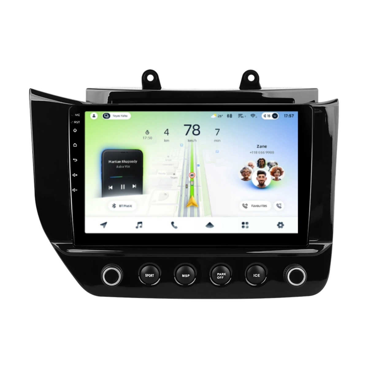 NAVIGATII MASERATI - Navigatie Auto Teyes CC4L Maserati GranTurismo 2007-2019 6+64GB 9" QLED Qualcomm 2Ghz, Android 4G Bluetooth 5.1 DSP