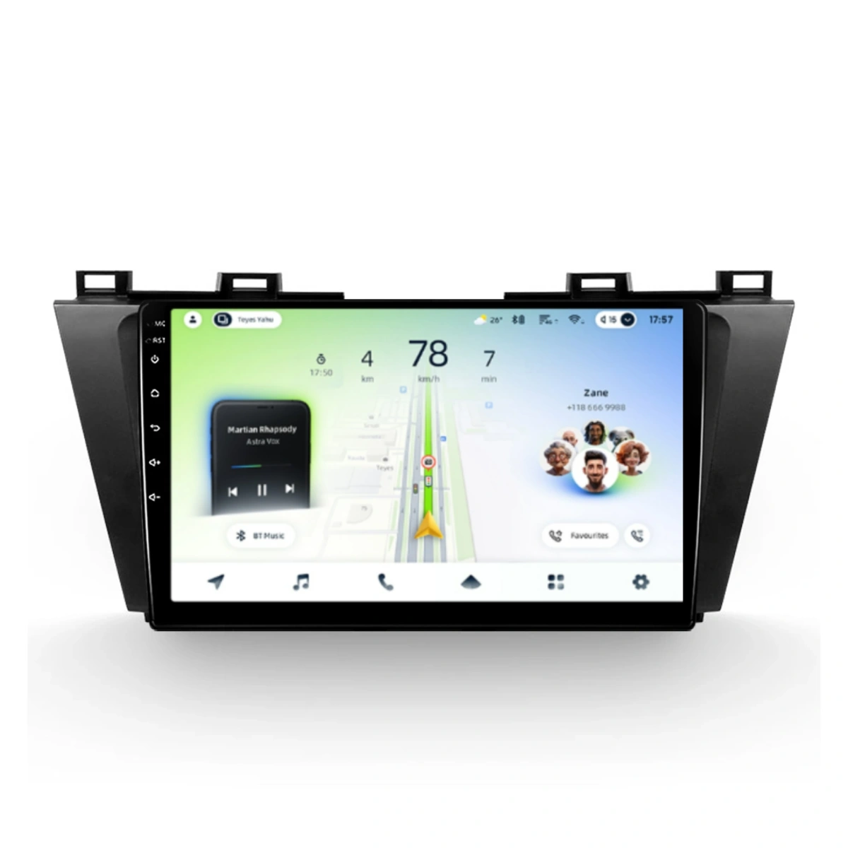 NAVIGATII MAZDA - Navigatie Auto Teyes CC4L Mazda 5 III 2010-2015 6+64GB 9" QLED Qualcomm 2Ghz, Android 4G Bluetooth 5.1 DSP