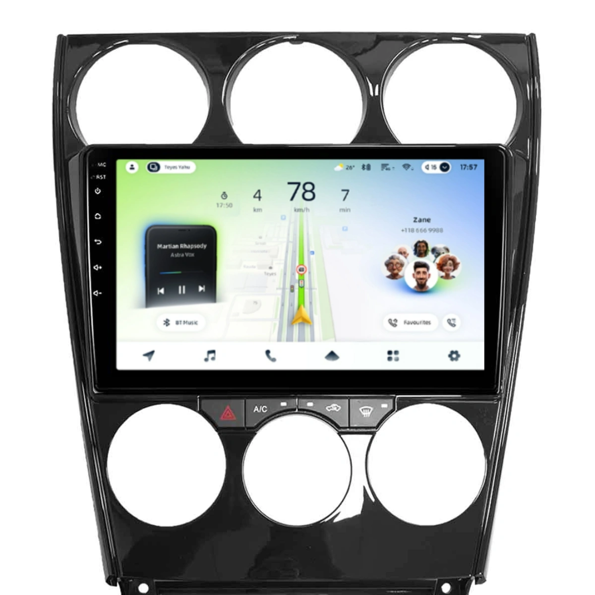 NAVIGATII MAZDA - Navigatie Auto Teyes CC4L Mazda 6 2002-2007 6+64GB 9" QLED Qualcomm 2Ghz, Android 4G Bluetooth 5.1 DSP