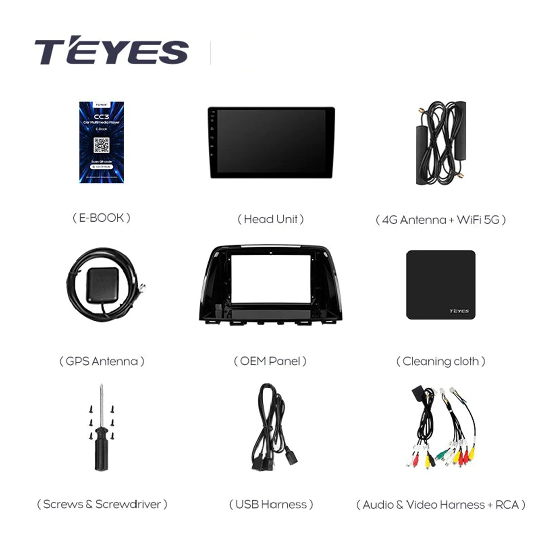 Navigatie Auto Teyes CC4L Mazda 6 2012-2017 6+64GB 9" QLED Qualcomm 2Ghz, Android 4G Bluetooth 5.1 DSP [4]