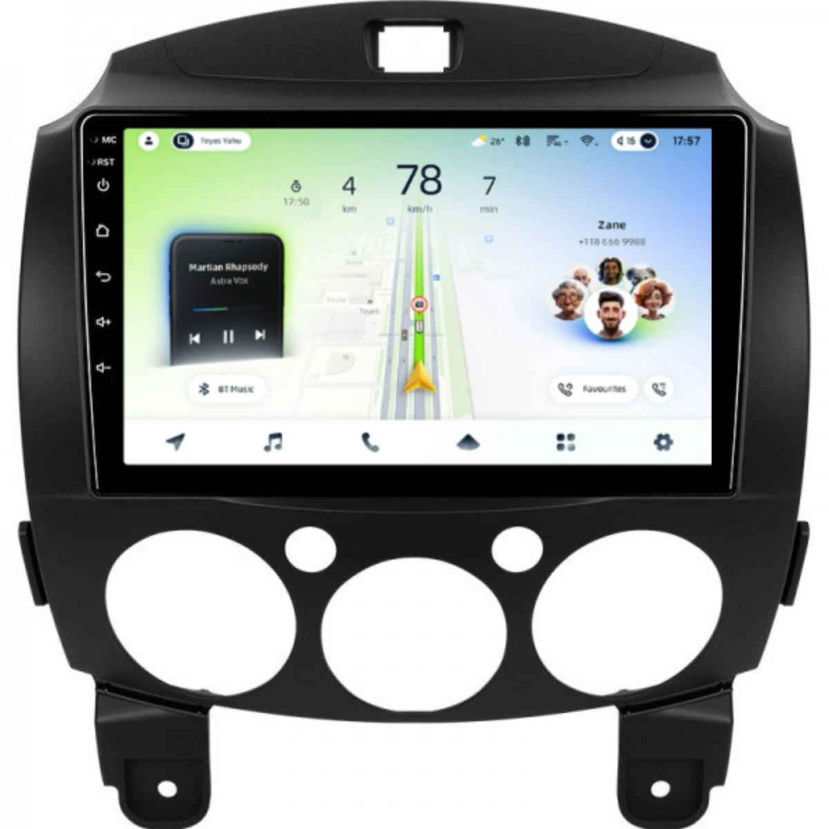 NAVIGATII MAZDA - Navigatie Auto Teyes CC4L Mazda Demio 2007-2014 6+64GB 9" QLED Qualcomm 2Ghz, Android 4G Bluetooth 5.1 DSP