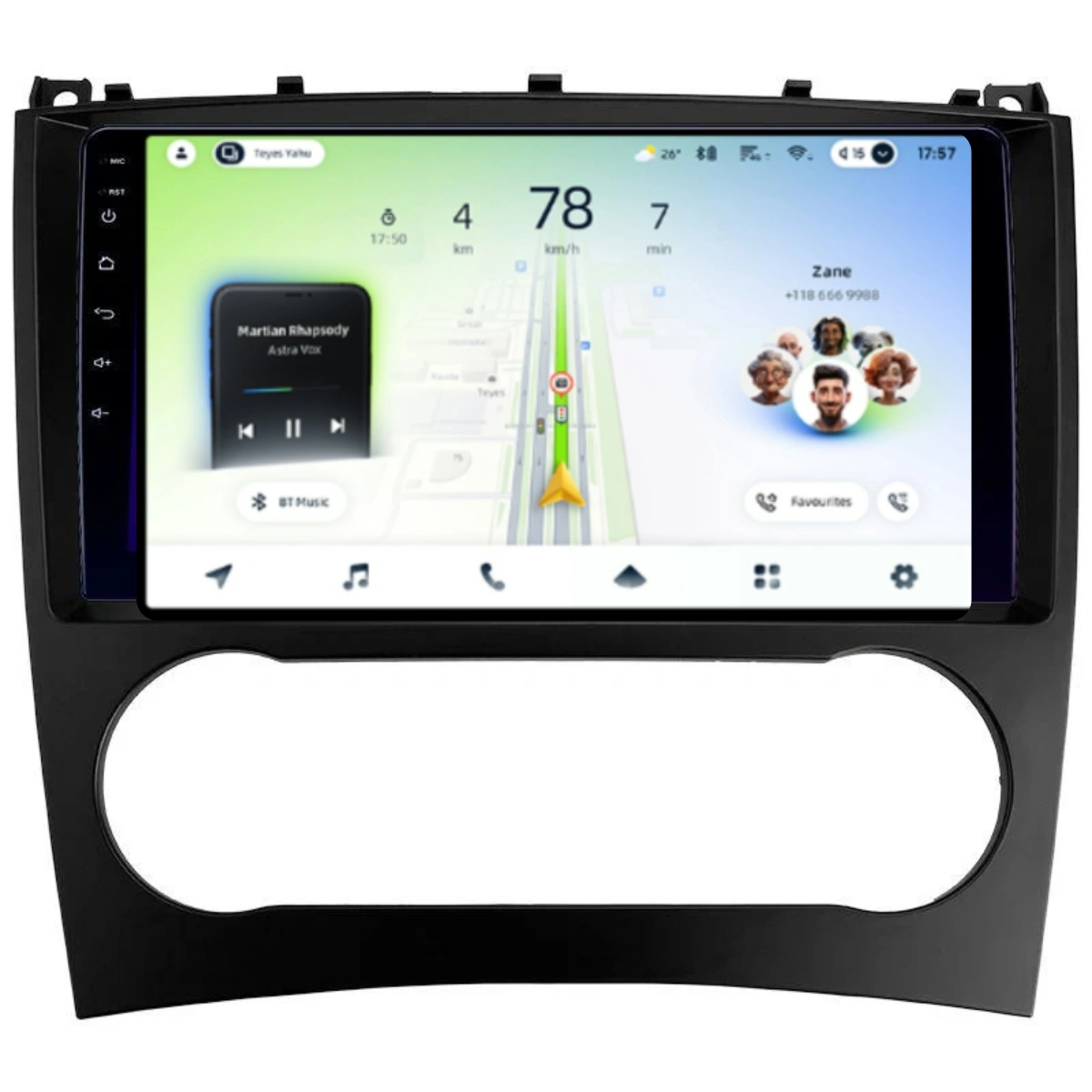 Soundhouse - Navigatie Auto Teyes CC4L Mercedes-Benz C Class W203 2004-2011 6+64GB 9" QLED Qualcomm 2Ghz, Android 4G Bluetooth 5.1 DSP