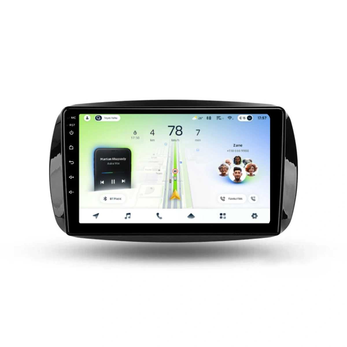 Soundhouse - Navigatie Auto Teyes CC4L Mercedes-Benz Fortwo 2014-2023 6+64GB 9" QLED Qualcomm 2Ghz, Android 4G Bluetooth 5.1 DSP