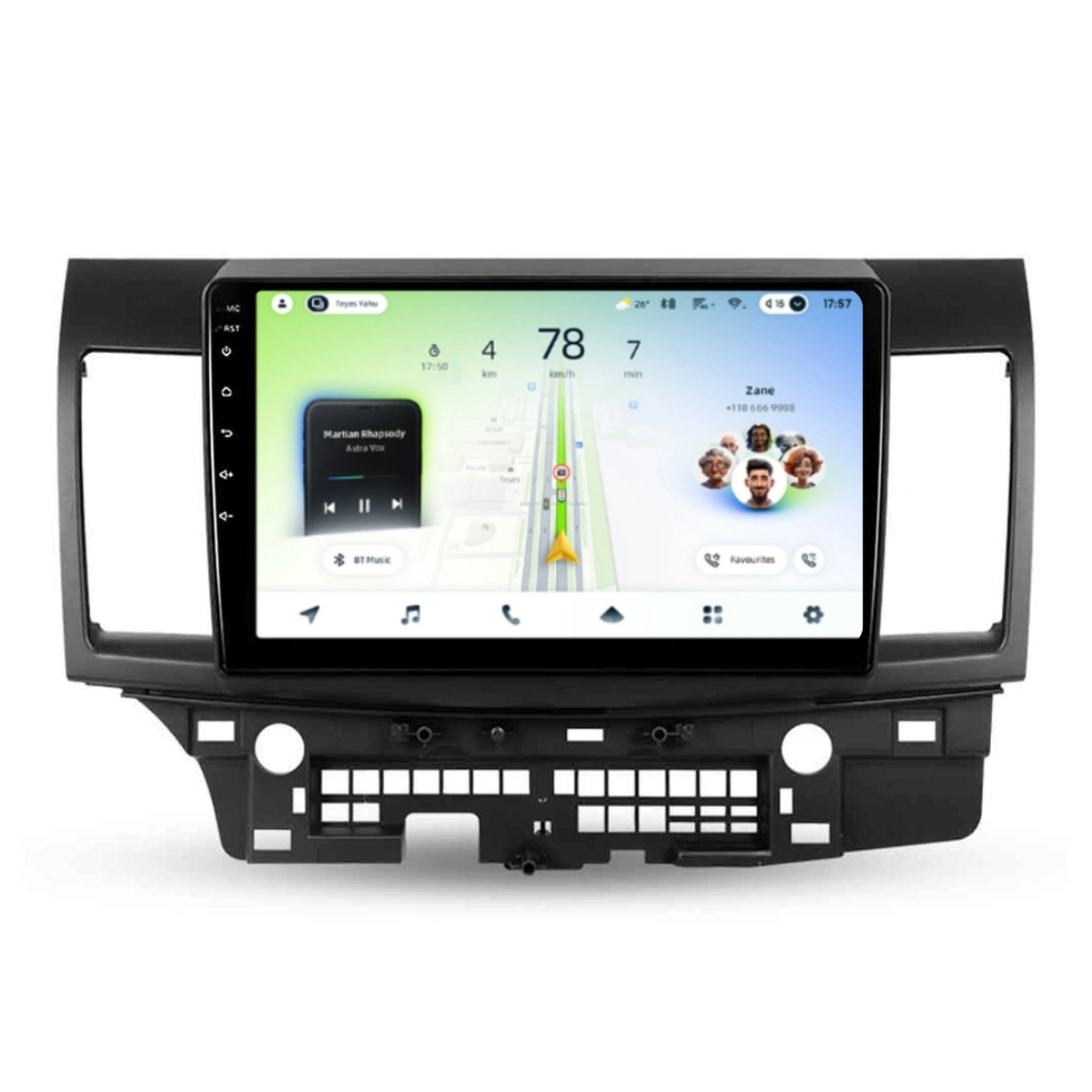 NAVIGATII MITSUBISHI - Navigatie Auto Teyes CC4L Mitsubishi Lancer 9 2007-2010 6+64GB 10.2" QLED Qualcomm 2Ghz, Android 4G Bluetooth 5.1 DSP