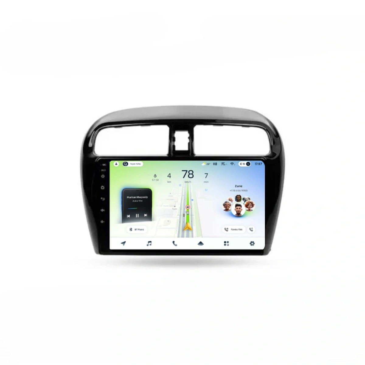Soundhouse - Navigatie Auto Teyes CC4L Mitsubishi Mirage 2012-2023 6+64GB 9" QLED Qualcomm 2Ghz, Android 4G Bluetooth 5.1 DSP
