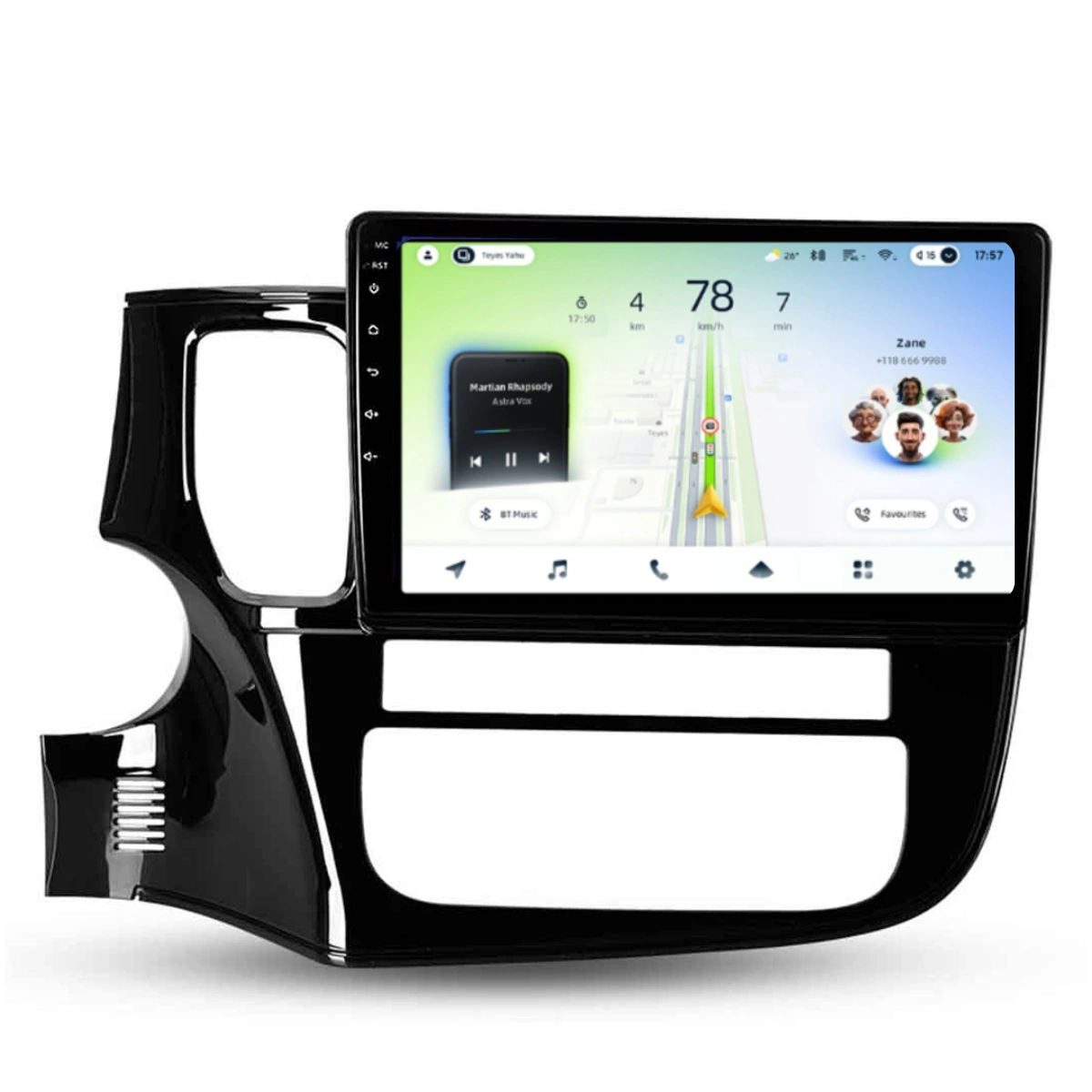 NAVIGATII MITSUBISHI - Navigatie Auto Teyes CC4L Mitsubishi Outlander 3 2013-2018 6+64GB 10.2" QLED Qualcomm 2Ghz, Android 4G Bluetooth 5.1 DSP