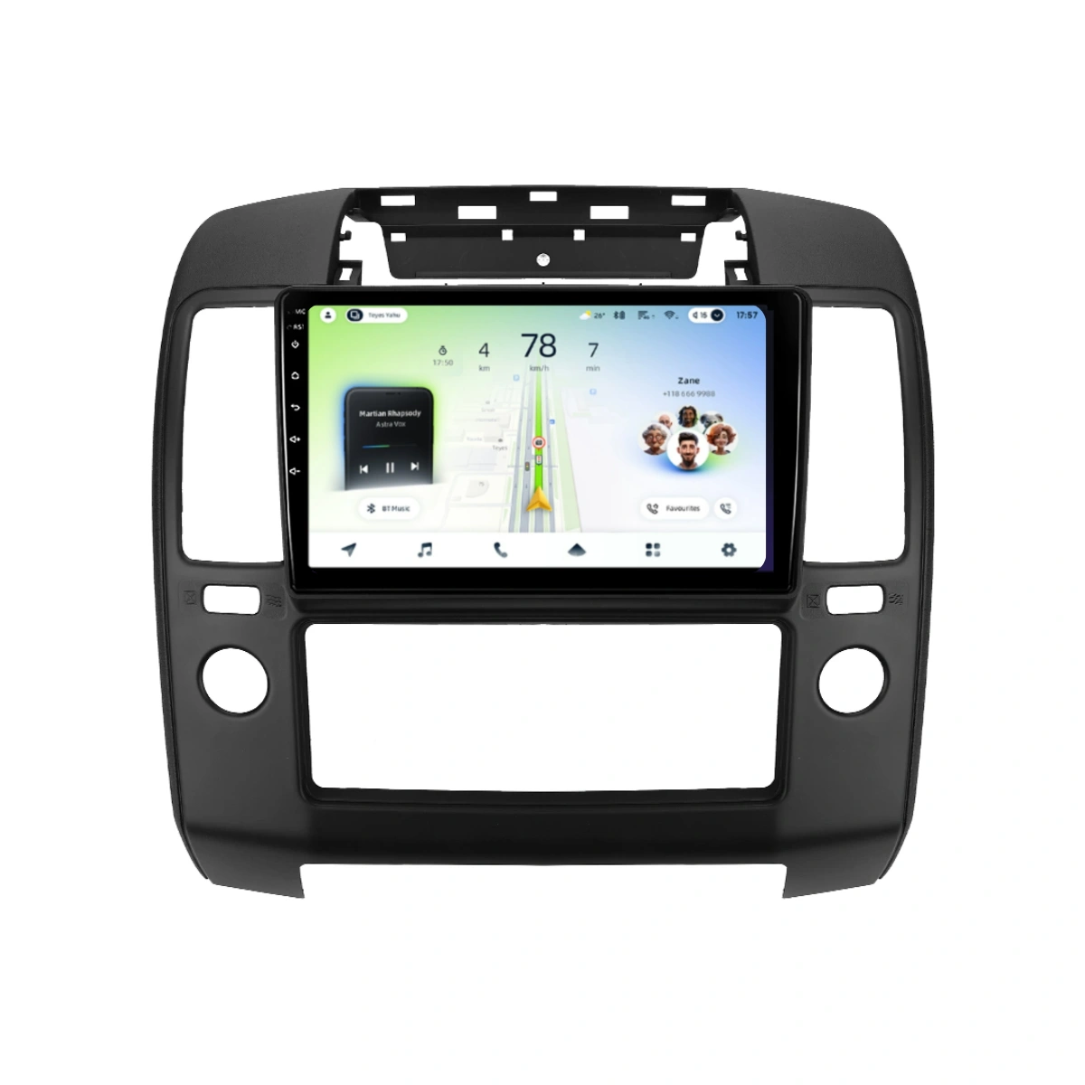 Soundhouse - Navigatie Auto Teyes CC4L Nissan Navara 3 D40 2004-2010 6+64GB 9" QLED Qualcomm 2Ghz, Android 4G Bluetooth 5.1 DSP