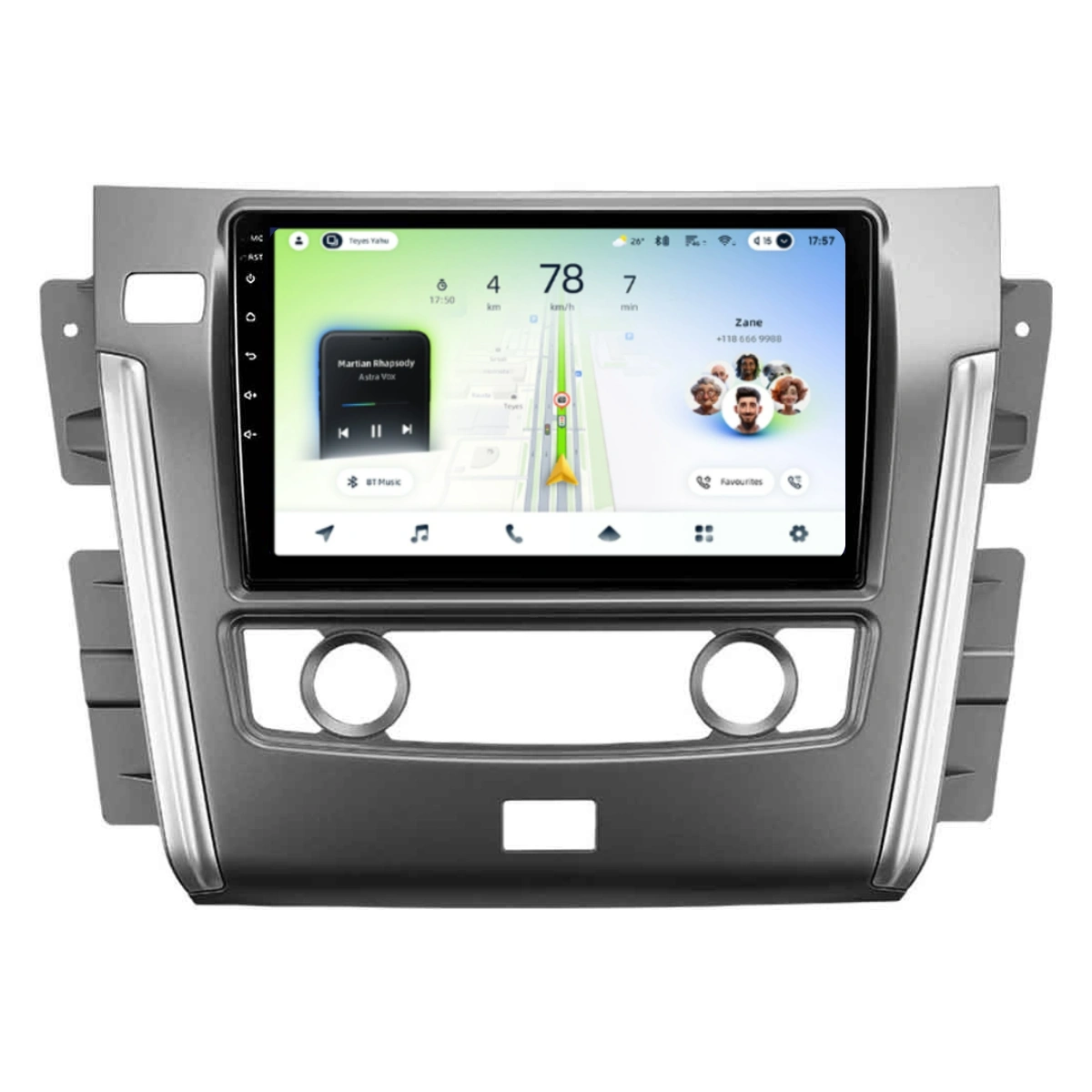 Soundhouse - Navigatie Auto Teyes CC4L Nissan Patrol Y62 2010-2020 6+64GB 9" QLED Qualcomm 2Ghz, Android 4G Bluetooth 5.1 DSP