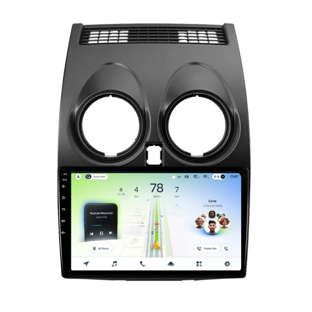 Soundhouse - Navigatie Auto Teyes CC4L Nissan Qashqai 1 J10 2006-2013 6+64GB 9" QLED Qualcomm 2Ghz, Android 4G Bluetooth 5.1 DSP