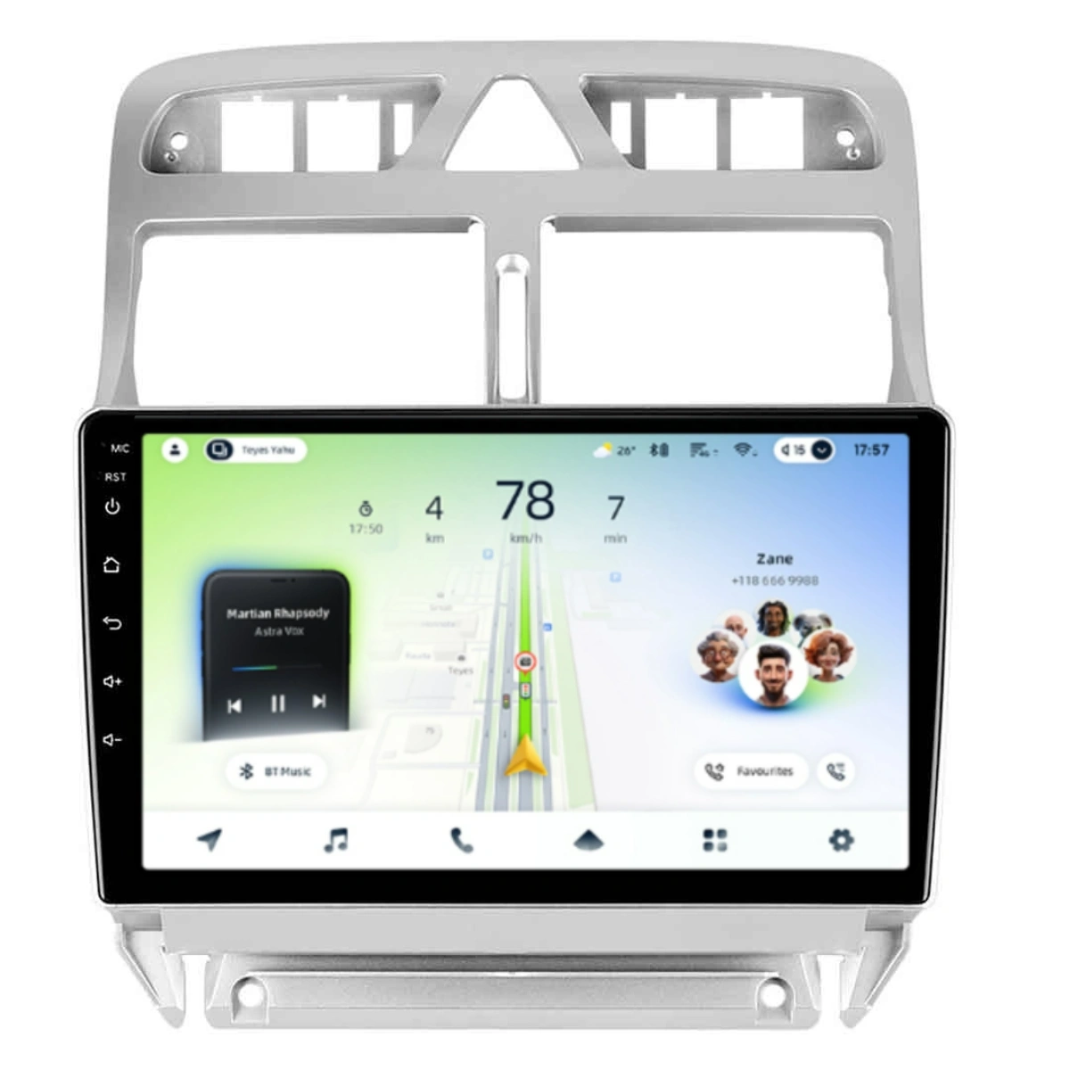 Soundhouse - Navigatie Auto Teyes CC4L Peugeot 307 2001-2008 6+64GB 9" QLED Qualcomm 2Ghz, Android 4G Bluetooth 5.1 DSP