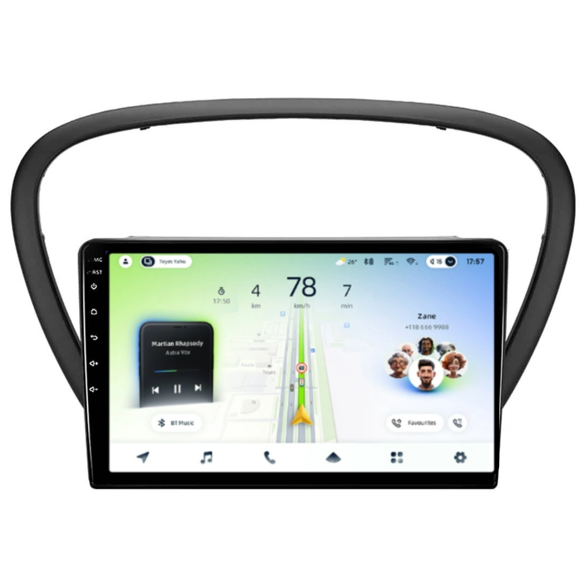 Soundhouse - Navigatie Auto Teyes CC4L Peugeot 607 2004-2010 6+64GB 9" QLED Qualcomm 2Ghz, Android 4G Bluetooth 5.1 DSP
