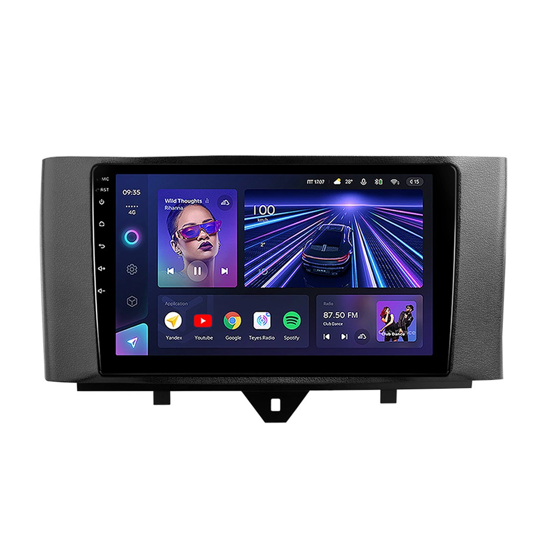 Navigatie Auto Teyes CC4L Smart Fortwo 2007-2014 6+64GB 9" QLED Qualcomm 2Ghz, Android 4G Bluetooth 5.1 DSP [3]