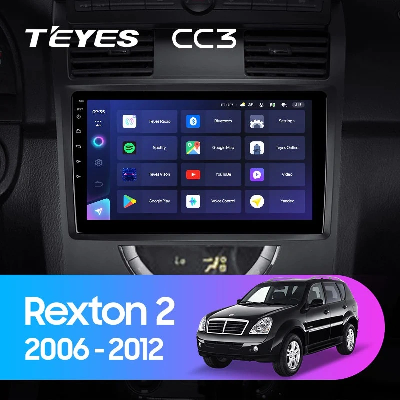Navigatie Auto Teyes CC4L SsangYong Rexton 2 Y250 2006-2012 6+64GB 10.2" QLED Qualcomm 2Ghz, Android 4G Bluetooth 5.1 DSP [1]