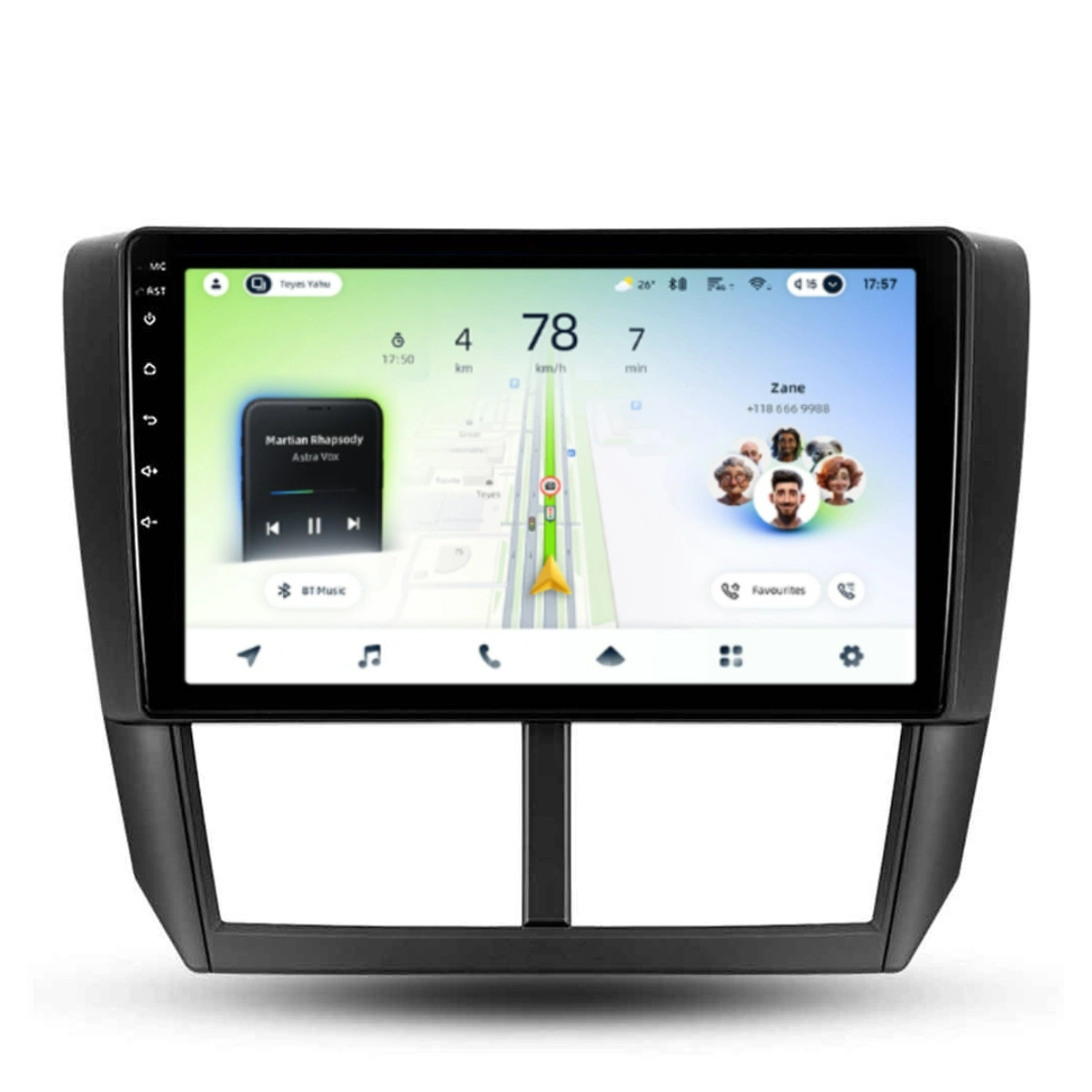 NAVIGATII SUBARU - Navigatie Auto Teyes CC4L Subaru Impreza 2007-2011 6+64GB 9" QLED Qualcomm 2Ghz, Android 4G Bluetooth 5.1 DSP