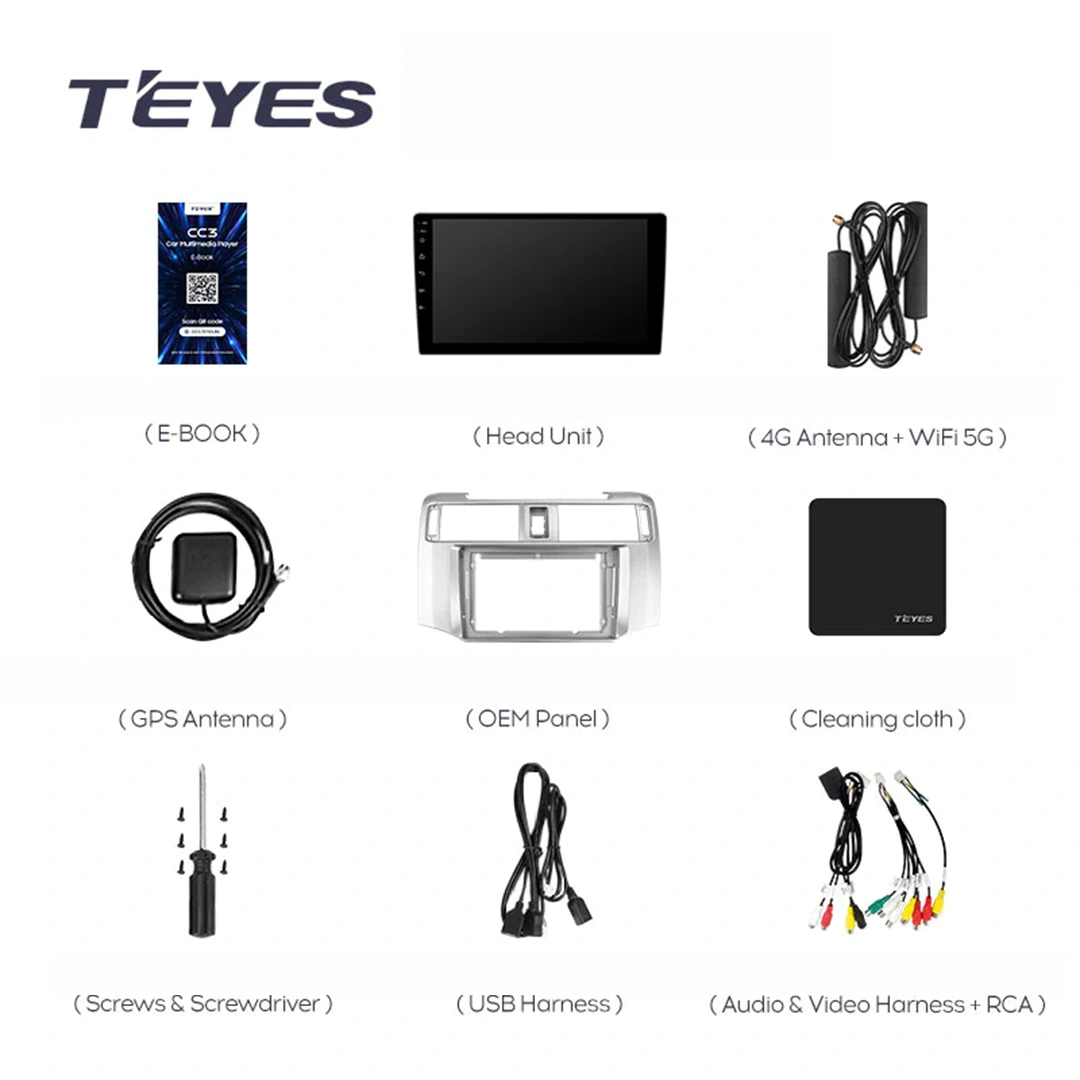 Navigatie Auto Teyes CC4L Toyota 4Runner 5 2009 - 2020 6+64GB 9" QLED Qualcomm 2Ghz, Android 4G Bluetooth 5.1 DSP [3]
