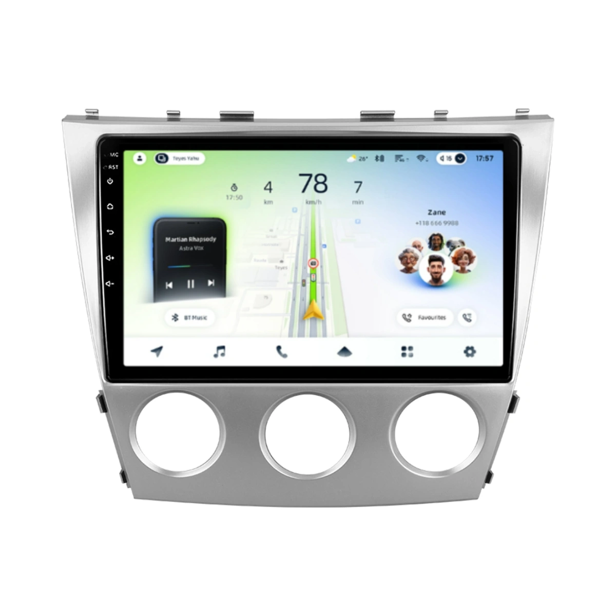Soundhouse - Navigatie Auto Teyes CC4L Toyota Camry 6 2006-2011 6+64GB 9" QLED Qualcomm 2Ghz, Android 4G Bluetooth 5.1 DSP