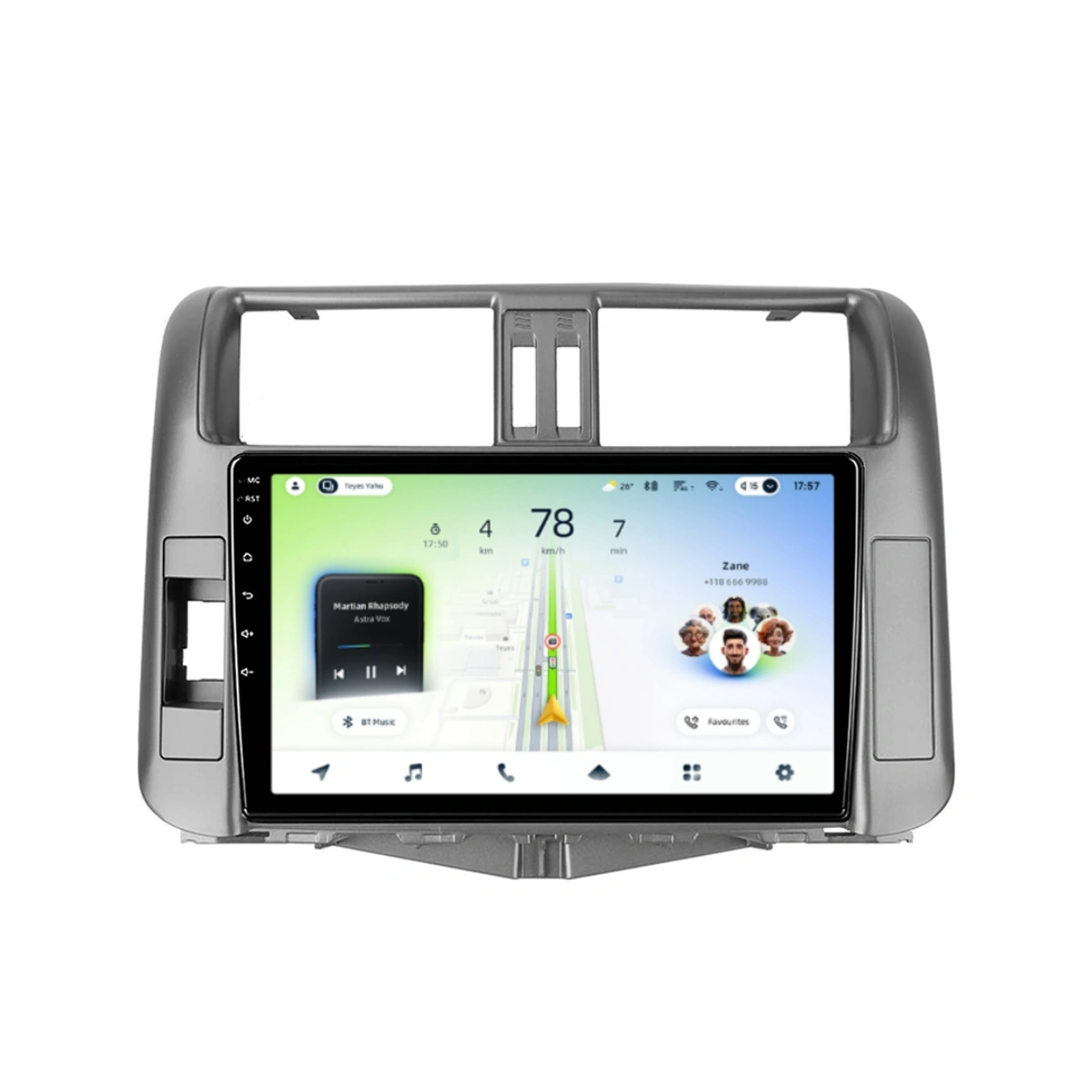Soundhouse - Navigatie Auto Teyes CC4L Toyota Land Cruiser Prado J150 2009-2013 6+64GB 9" QLED Qualcomm 2Ghz, Android 4G Bluetooth 5.1 DSP