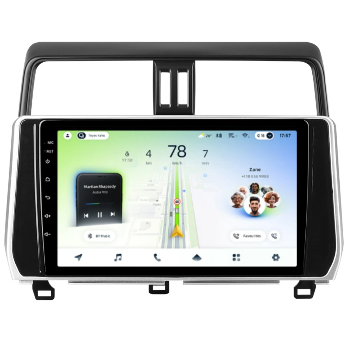 NAVIGATII TOYOTA - Navigatie Auto Teyes CC4L Toyota Land Cruiser Prado J150 2018-2020 6+64GB 10.2" QLED Qualcomm 2Ghz, Android 4G Bluetooth 5.1 DSP