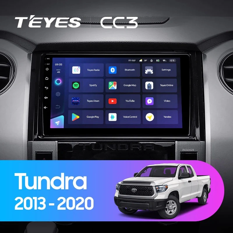 Soundhouse - Navigatie Auto Teyes CC4L Toyota Tundra 2013-2020 6+64GB 9" QLED Qualcomm 2Ghz, Android 4G Bluetooth 5.1 DSP