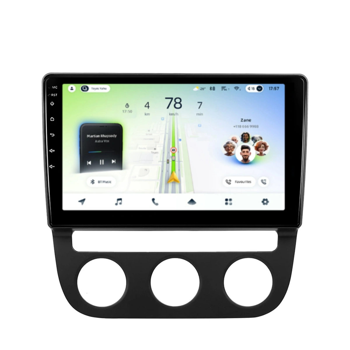 NAVIGATII VOLKSWAGEN - Navigatie Auto Teyes CC4L Volkswagen Jetta 5 2005-2010 6+64GB 10.2" QLED Qualcomm 2Ghz, Android 4G Bluetooth 5.1 DSP