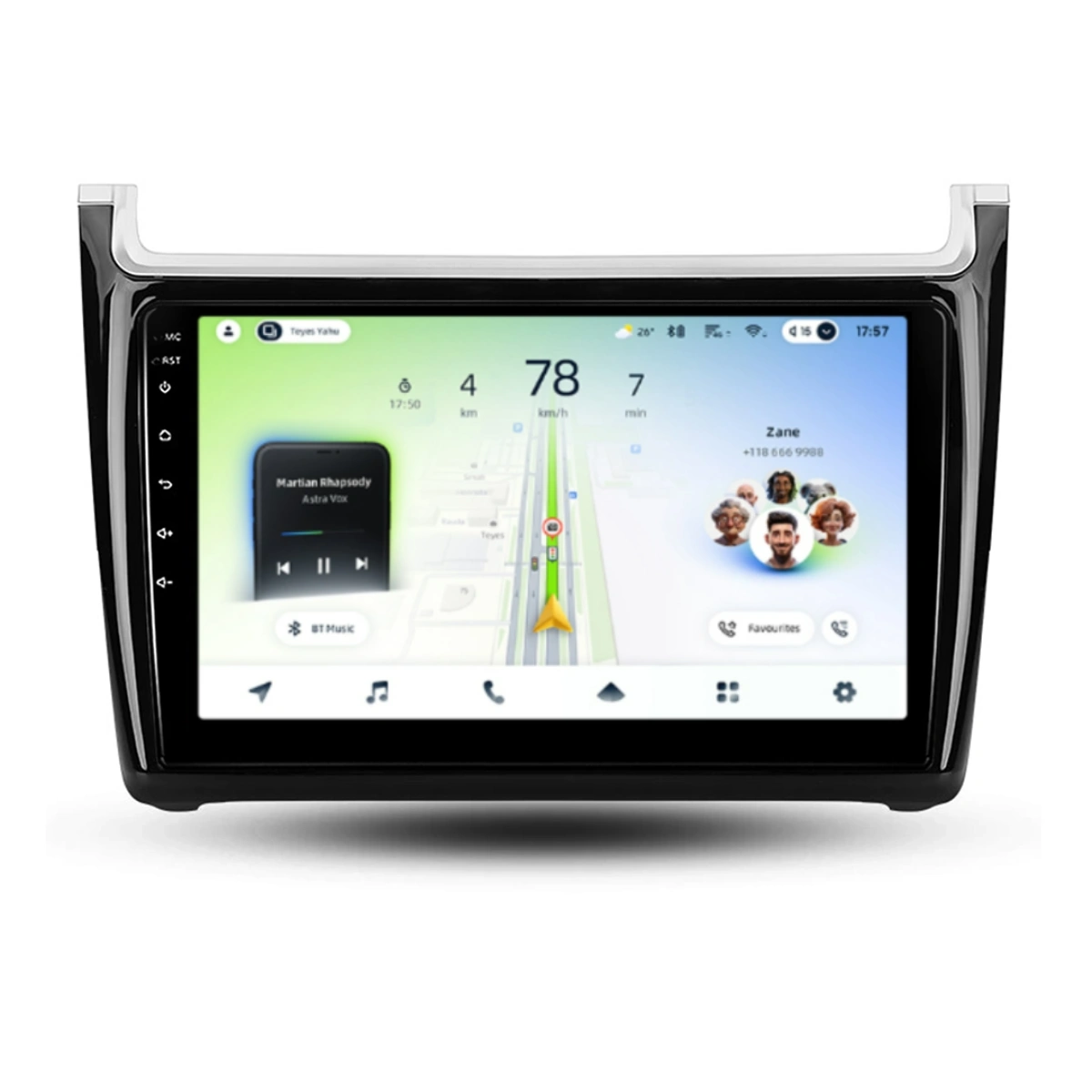 Soundhouse - Navigatie Auto Teyes CC4L Volkswagen Polo 5 2008-2020 6+64GB 9" QLED Qualcomm 2Ghz, Android 4G Bluetooth 5.1 DSP