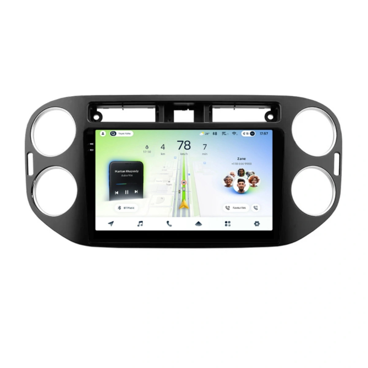 Soundhouse - Navigatie Auto Teyes CC4L Volkswagen Tiguan 1 2006-2016 6+64GB 9" QLED Qualcomm 2Ghz, Android 4G Bluetooth 5.1 DSP
