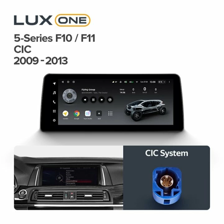 Navigatie auto Teyes Lux One BMW Seria 5 F10 2009-2013 CIC 6+128GB 12.3” IPS Octa-Core 2.0 GHz Android 4G DSP Bluetooth 5.1 [2]
