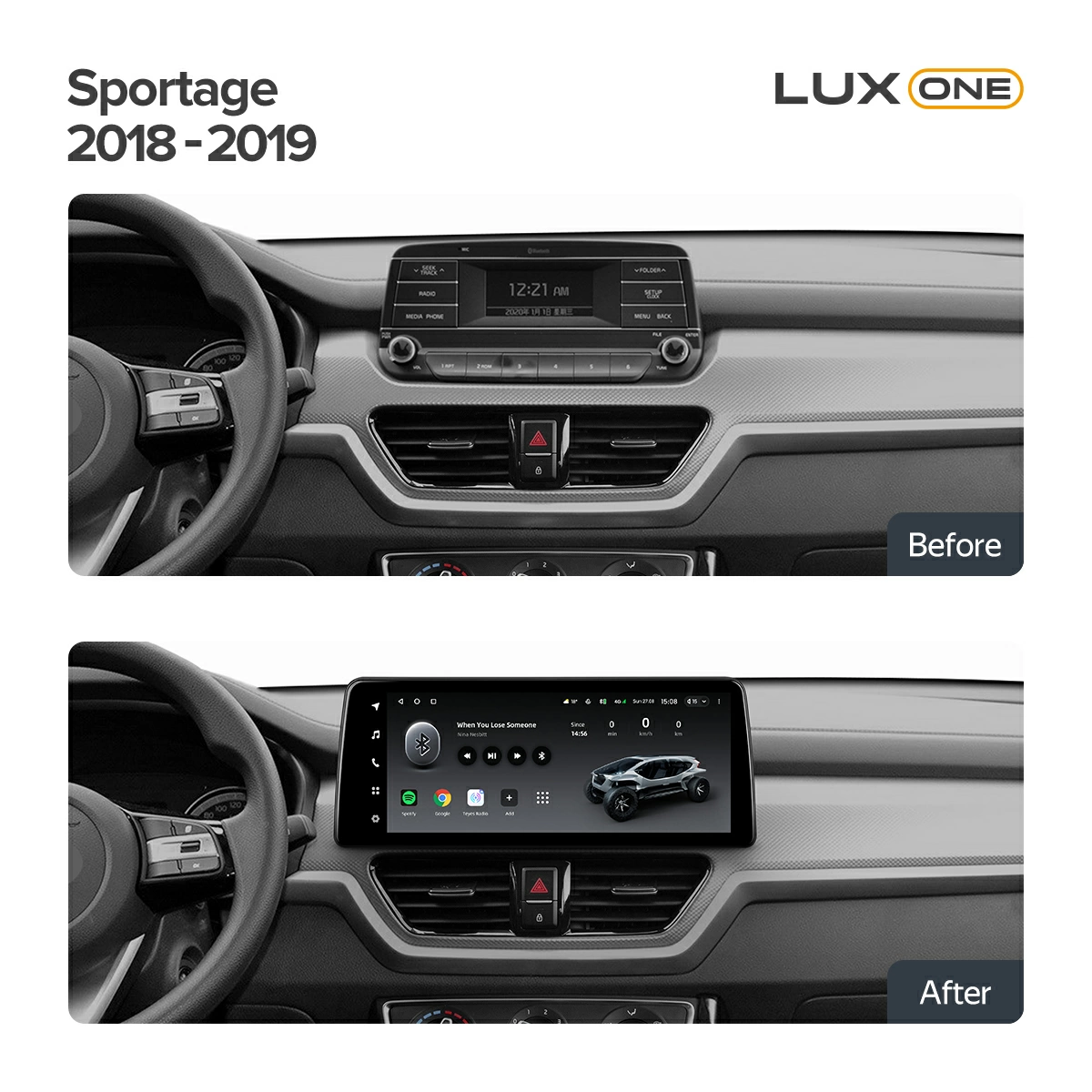 Navigatie Auto Teyes Lux One Kia Sportage 4 2018-2020 4+32GB 12.3" IPS Octa-core 2Ghz, Android 4G Bluetooth 5.1 DSP [2]