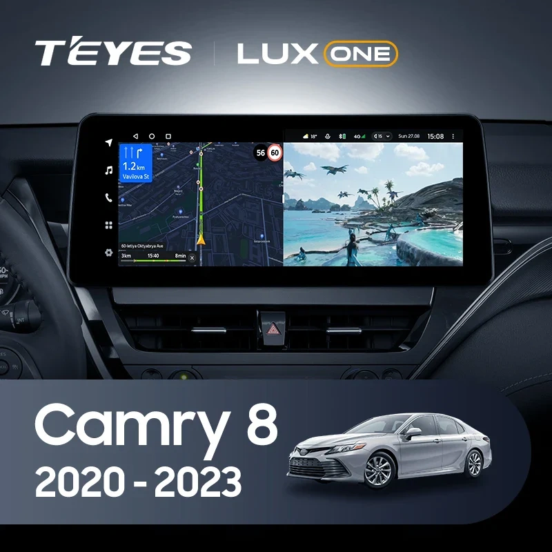 Navigatie Auto Teyes Lux One Toyota Camry 8 2020-2023 4+32GB 12.3" IPS Octa-core 2Ghz, Android 4G Bluetooth 5.1 DSP [1]