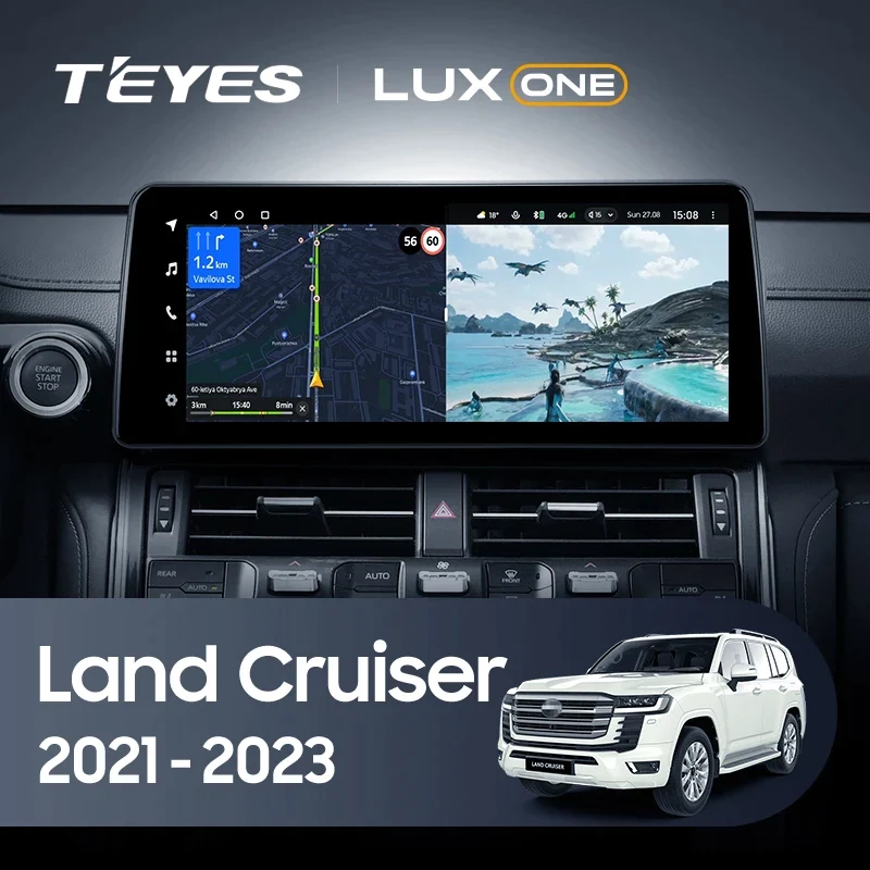 Navigatie Auto Teyes Lux One Toyota Land Cruiser J300 2021-2023 4+32GB 12.3" IPS Octa-core 2Ghz, Android 4G Bluetooth 5.1 DSP [1]