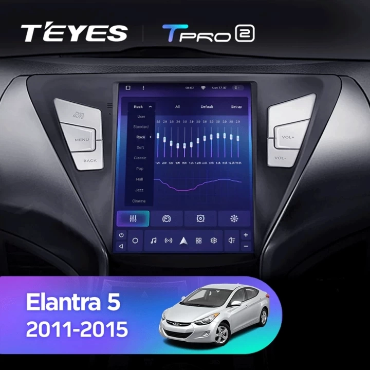 Navigatie Auto Teyes Tip Tesla TPRO 2 Hyundai Elantra 5 2010-2016 3+32GB 9.7" QLED Octa-core 1.8Ghz, Android 4G Bluetooth 5.1 DSP [3]