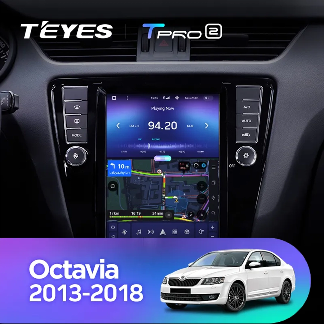 Navigatie Auto Teyes Tip Tesla TPRO 2 Skoda Octavia 3 2013-2018 4+64GB 9.7" QLED Octa-core 1.8Ghz, Android 4G Bluetooth 5.1 DSP [4]