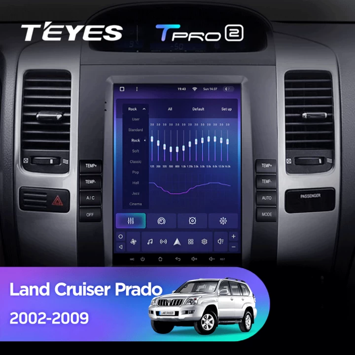Navigatie Auto Teyes Tip Tesla TPRO 2 Toyota Land Cruiser Prado J120 2002-2009 4+64GB 9.7" QLED Octa-core 1.8Ghz, Android 4G Bluetooth 5.1 DSP [3]