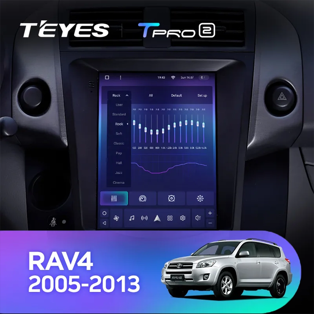 Navigatie Auto Teyes Tip Tesla TPRO 2 Toyota RAV4 XA30 2005-2013 4+64GB 9.7" QLED Octa-core 1.8Ghz, Android 4G Bluetooth 5.1 DSP [2]