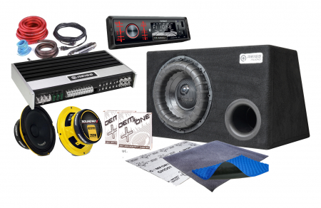 Sound Max - Pachet complet difuzoare+ subwoofer + amplificator STOC LIMITAT!