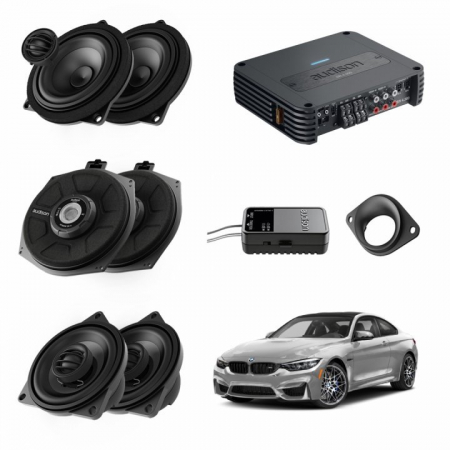 PACHETE DIFUZOARE DEDICATE MARCA - PACHET SISTEM AUDIO PLUG&PLAY AUDISON DEDICAT BMW K4E K4M + AMPLIFICATOR